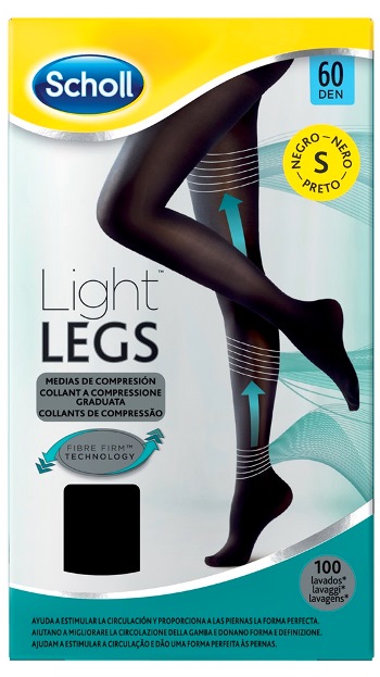 Dr.Scholl Light Legs Collant velati a compressione graduata 60 DEN TG. S colore nero