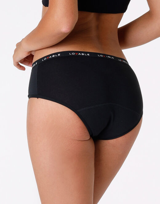 LOVABLE Culotte da ciclo lavabile FLUSSO ABBONDANTE NERO TAGLIA XL