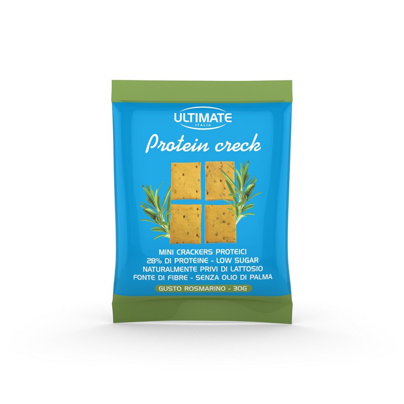 Ultimate Italia Protein Creck - Mini Crackers Proteici Gusto Rosmarino 30 g