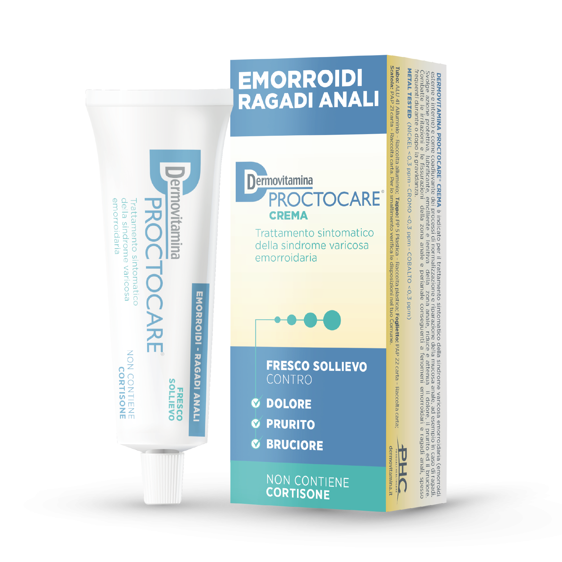 Dermovitamina Proctocare - Crema per Emorroidi e Ragadi Anali - 30 ml