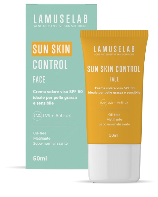 LaMuseLab - Sun Skin Control Protezione Solare Viso SPF50+ Confezione 50 Ml