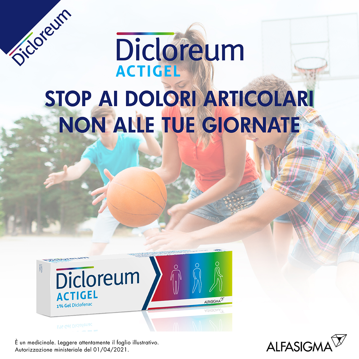 Dicloreum Actigel 1% Diclofenac Dolori Articolari dolori muscolari Gel 50g
