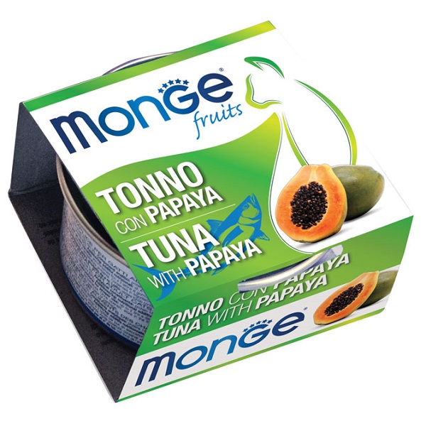 MONGE FRUITS TONNO C/PAPAYA80G