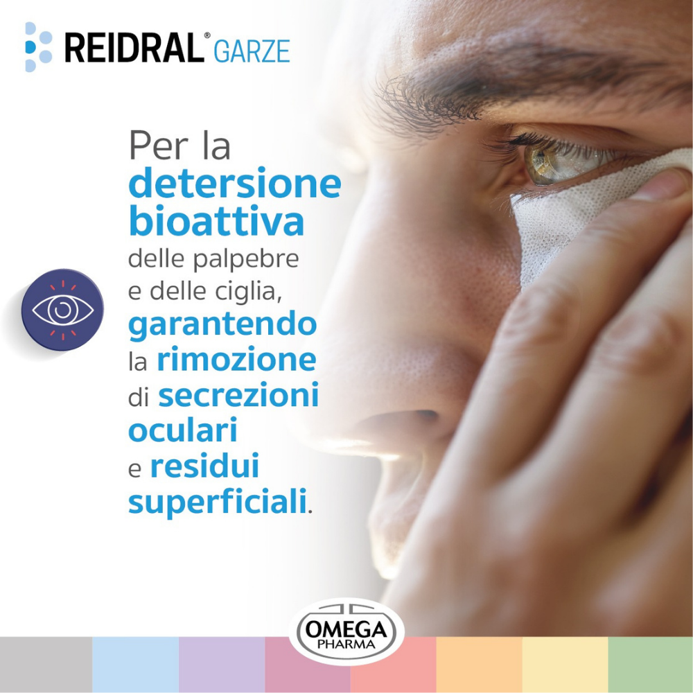 Omega Pharma Reidral - 20 Garze Sterili Per Igiene Perioculare Bioattiva