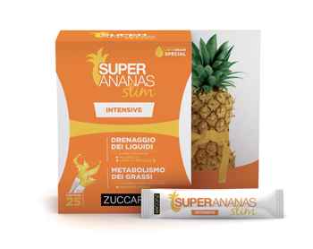 Zuccari Super Ananas Slim Intense integratore alimentare drenaggio dei liquidi corporei 25 bustine