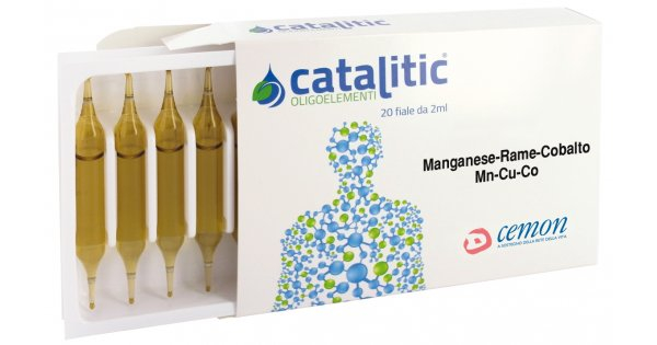 Cemon Catalitic Oligoelementi Manganese Rame Cobalto 20 Fiale da 2 ml