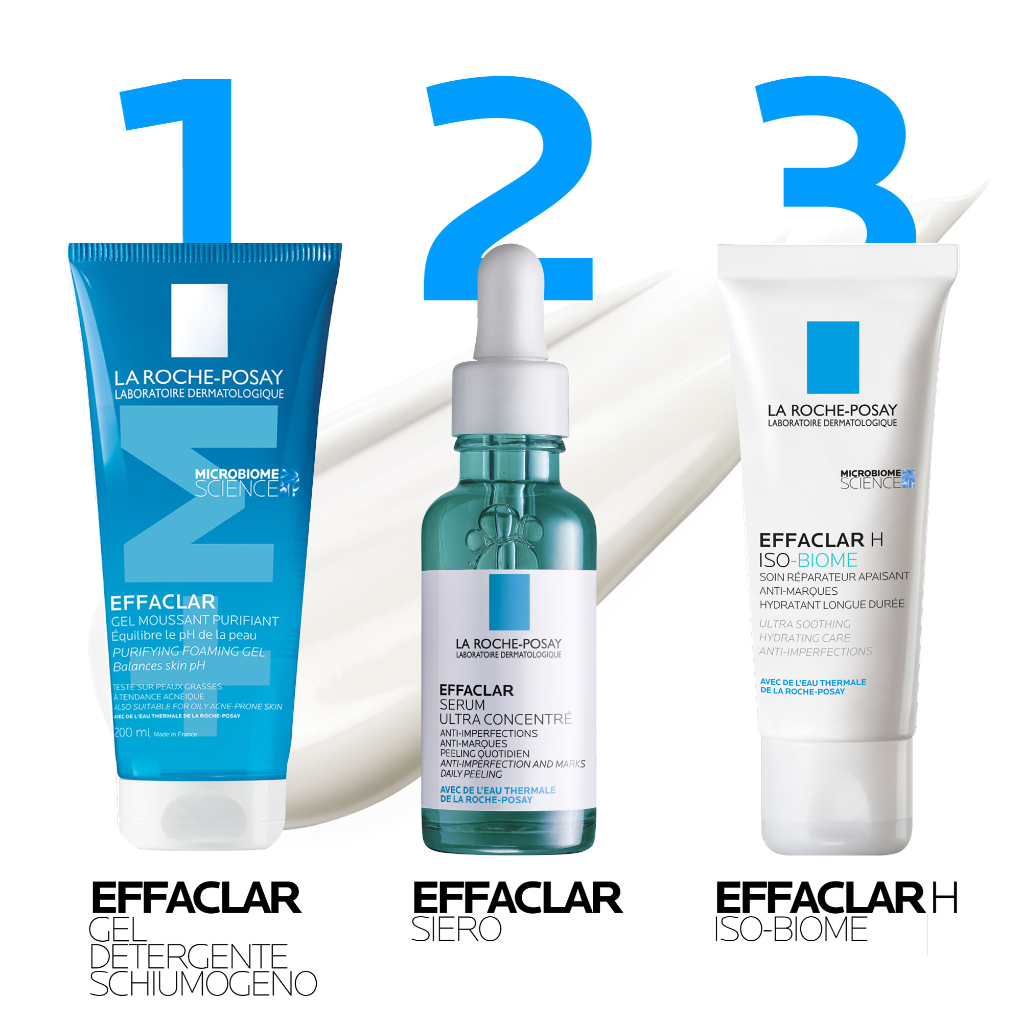 La Roche-Posay Effaclar Crema viso Effaclar H Iso-biome per pelle mista, grassa o a tendenza acneica 40 ml