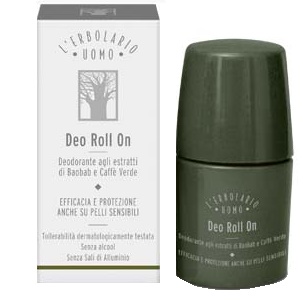 L'Erbolario Deo Roll Uomo Deodorante agli estratti di Baobab e Caff