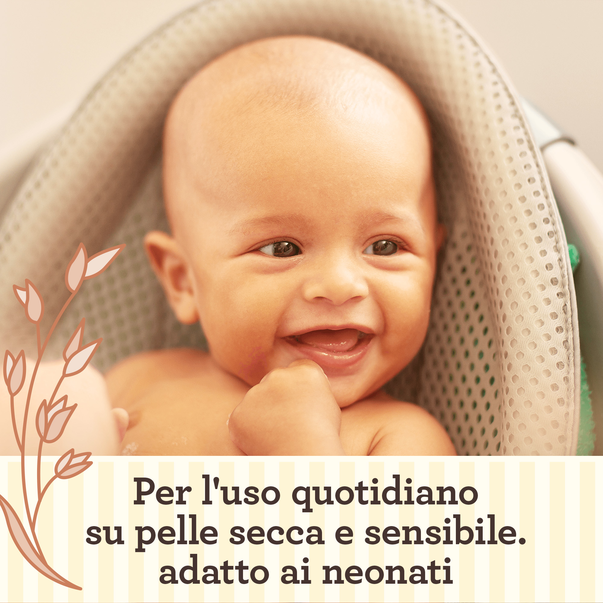 Aveeno Baby Daily Care 72 Salviettine, Salviette neonato e bambino umidificate e delicate