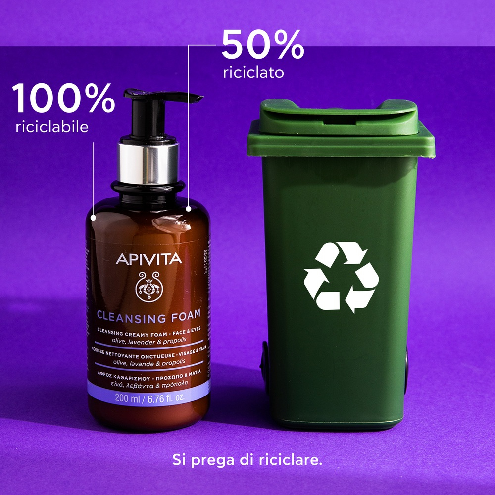 Apivita Mousse detergente cremosa – Viso e Occhi 200ml