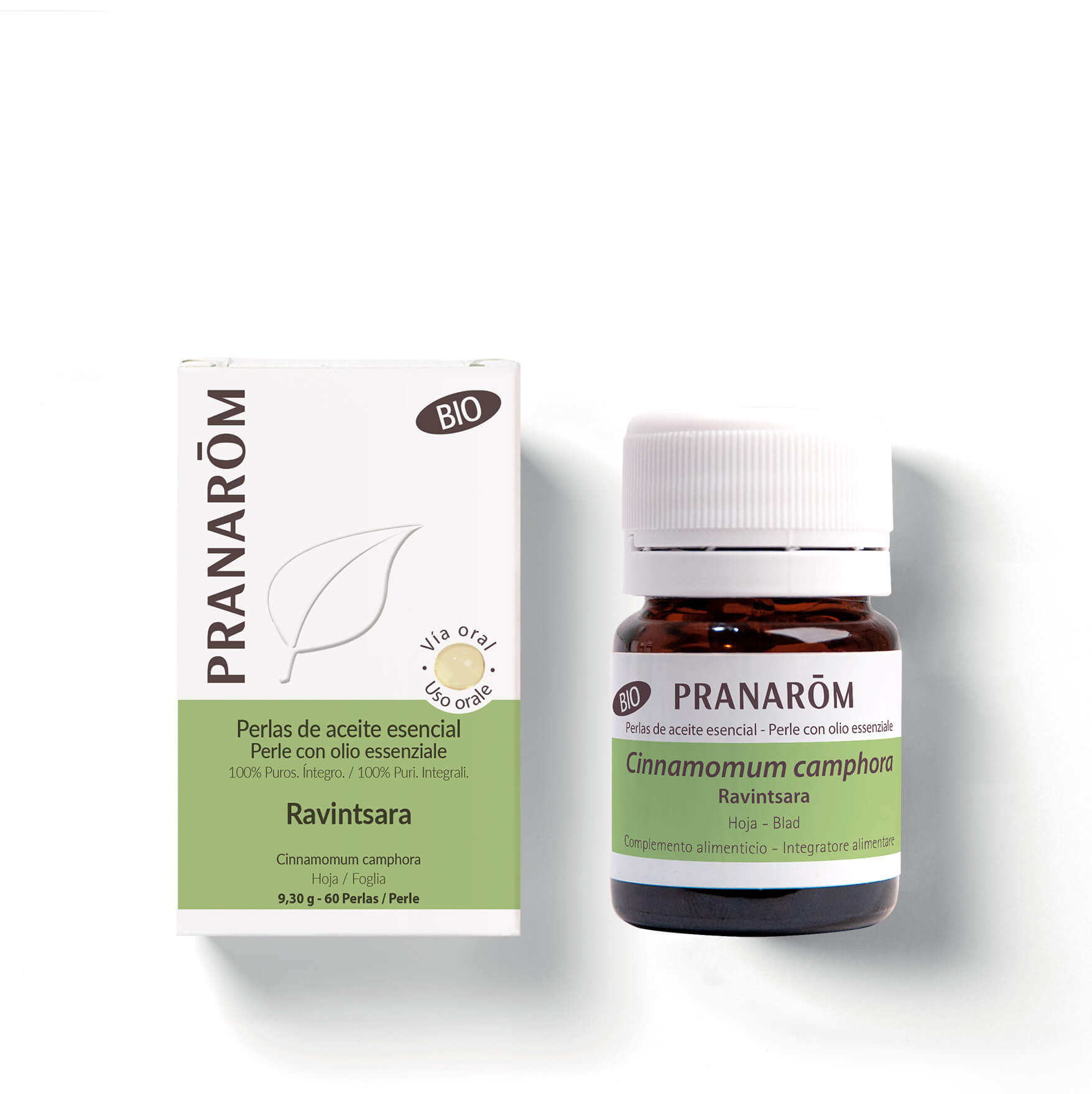 Pranarom - Perle Di Olio Essenziale Di Ravintsara Bio 60 Mini Capsule
