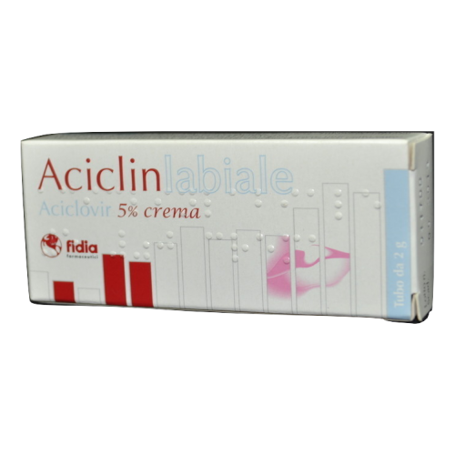 Aciclinlabiale Crema 5% Aciclovir Herpes Tubo 2 g