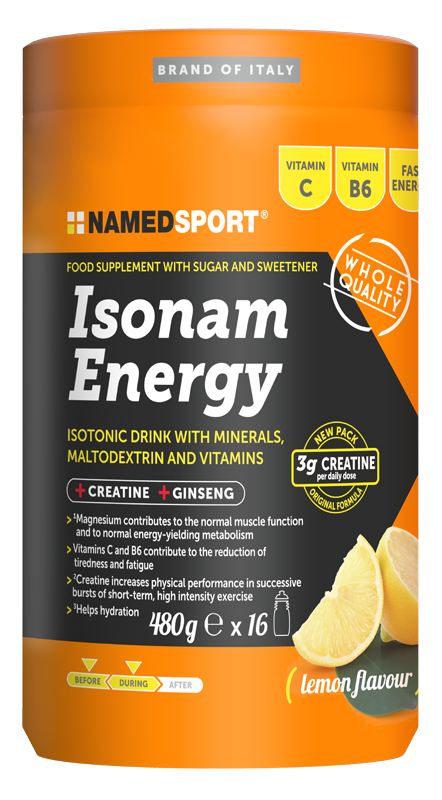 ISONAM ENERGY LEMON FLAV 480G