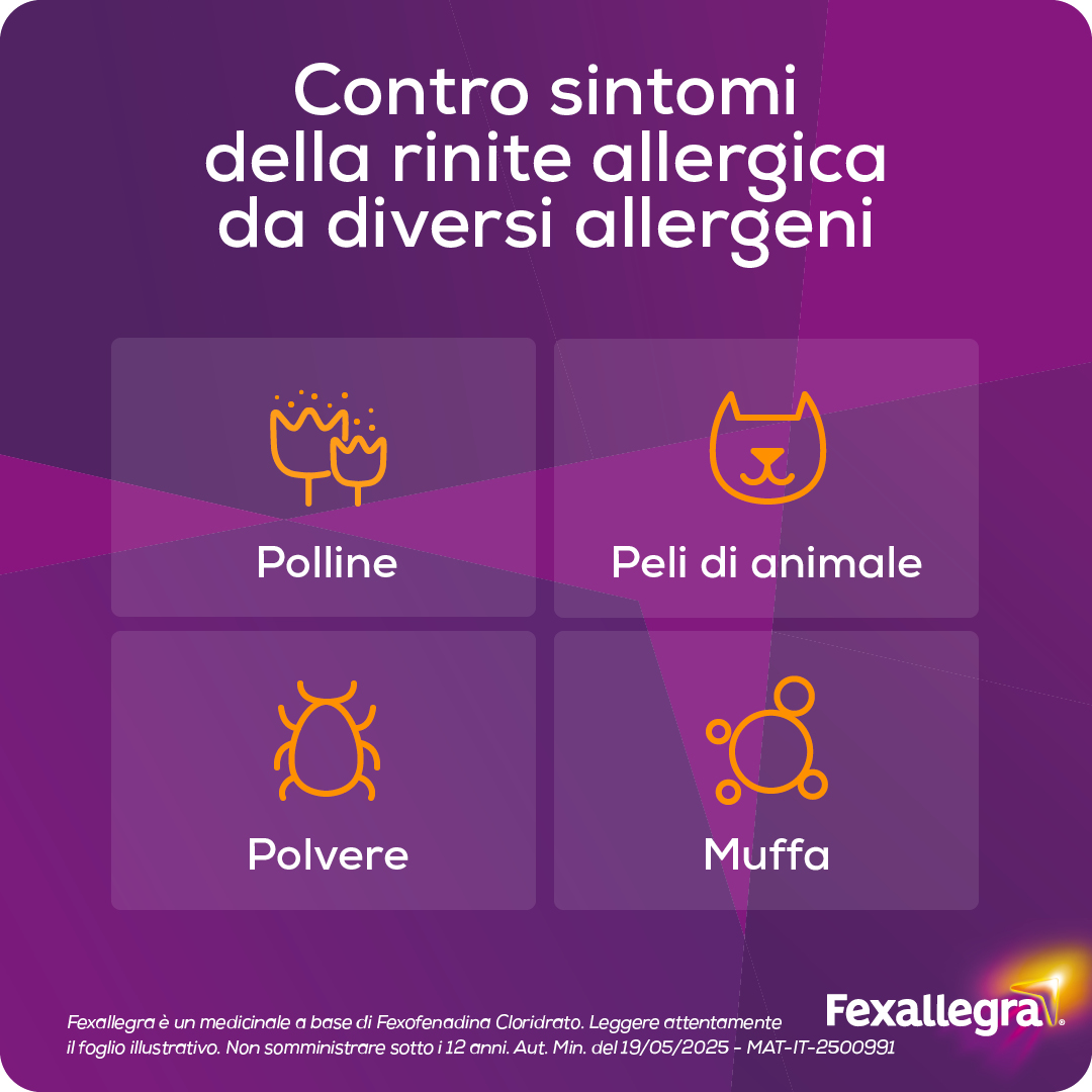 Fexallegra Antistaminico - 10 Compresse Rivestite Contro i Sintomi della Rinite Allergica