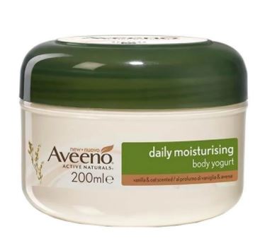 Aveeno Daily Moisturizing Crema Corpo allo Yogurt Profumo Albicocca e Miele 200 g