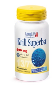 LongLife Krill Superba 500 mg Integratore di Olio di Krill Antartico 30 Capsule