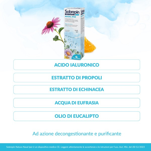 Sobrepin Natura Nasal Iper con Estratti Naturali 30ml