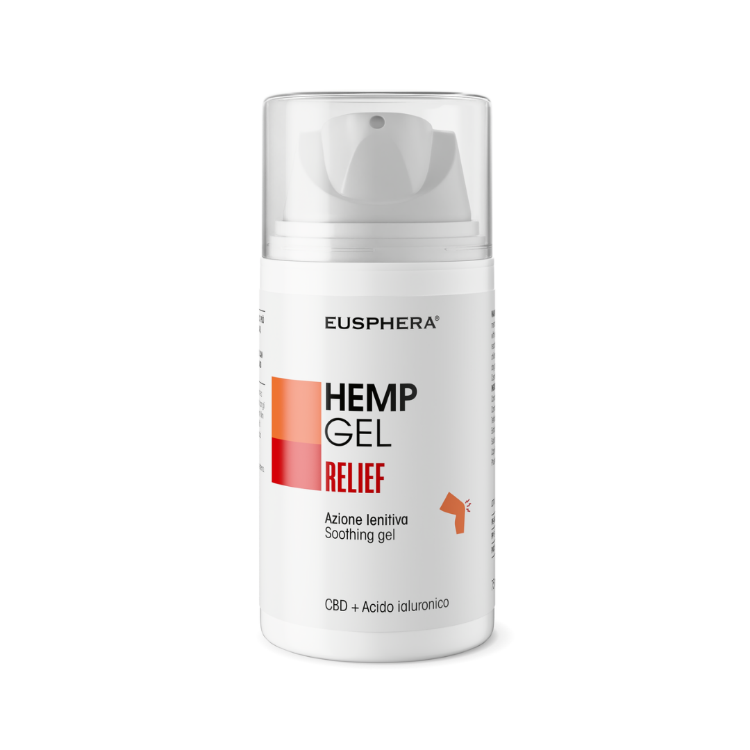 Eusphera Hemp Gel Relief - Gel Lenitivo Rapido Per Ossa E Articolazioni 75 ml