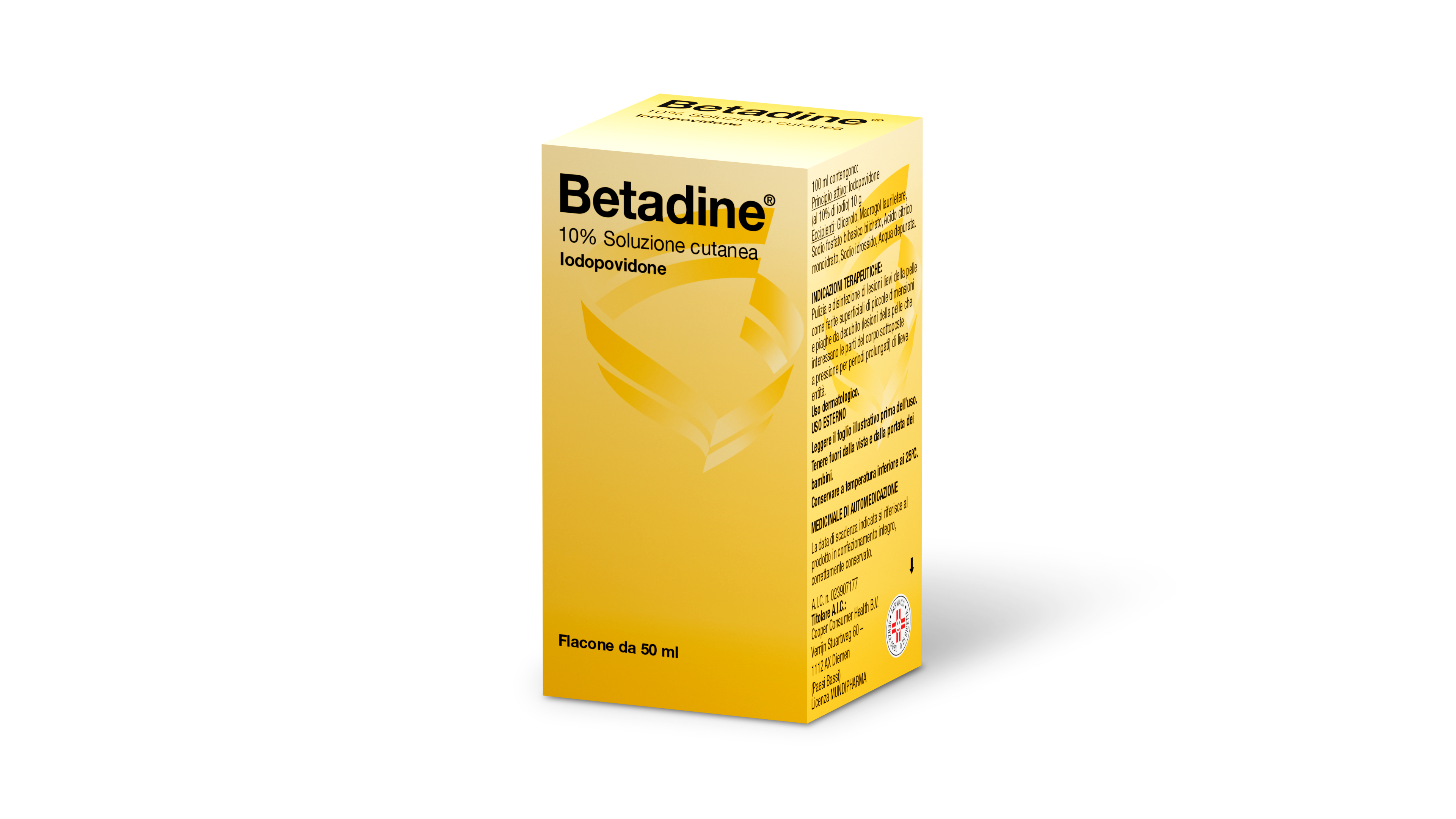 Betadine 10% Iodopovidone Soluzione Cutanea Flacone 50 ml