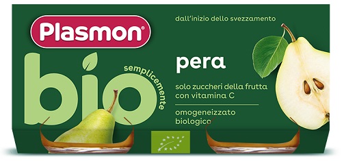 PLASMON Omog.Pera Bio 2x 80g