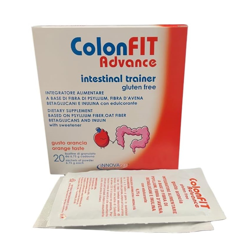 Colonfit ADVANCE ad azione colon-metabolica - Integratore di Fibre 20 Bustine Gusto Arancia