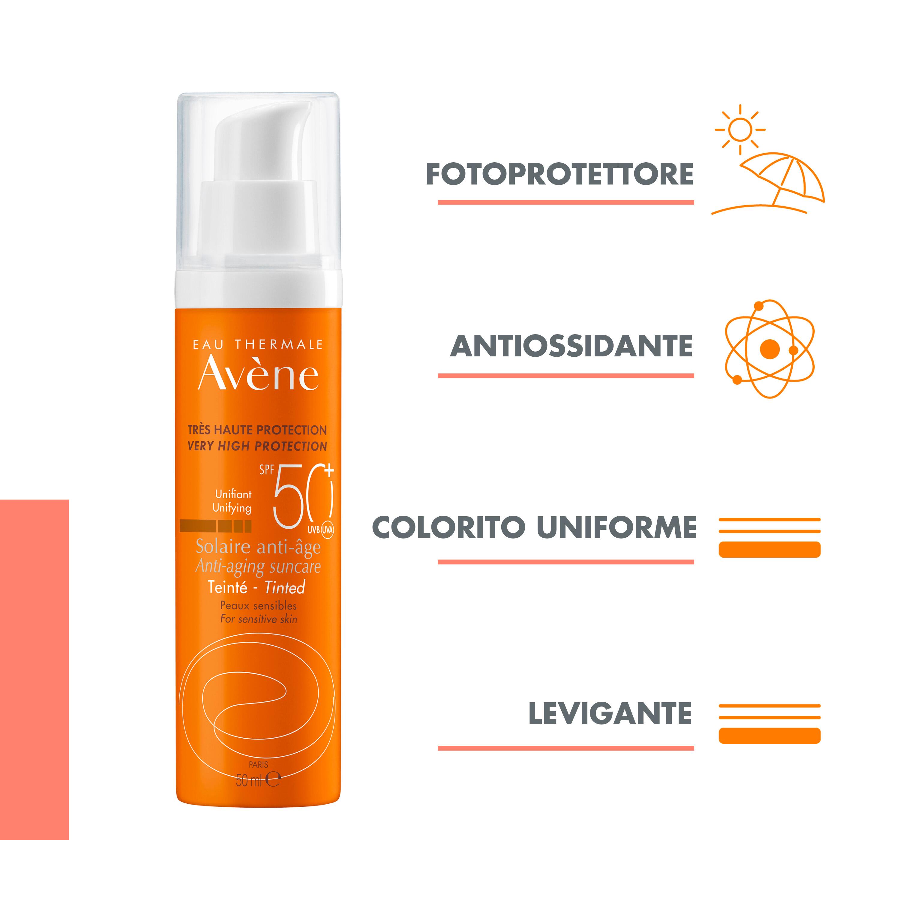 Avène - Trattamento Solare Anti-Età SPF50+ Colorato 50 ml