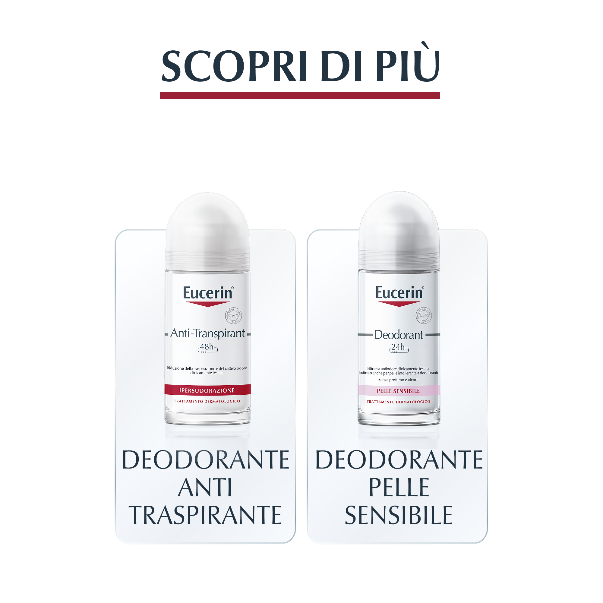 Eucerin Deodorante Roll-on 24h Pelle Sensibile 50 ml