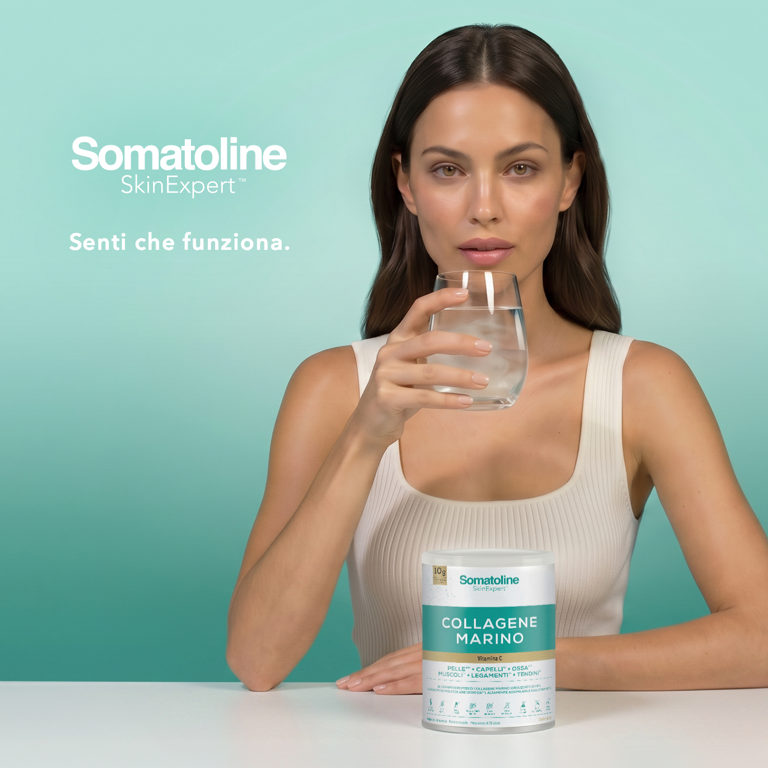 Somatoline SkinExpert Collagene Marino 278 g Gusto Neutro - Integratore Per Ossa E Muscoli