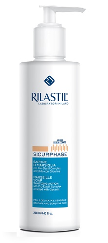 Rilastil Sicurphase Sapone di Marsiglia Detergente Corpo 250 Ml
