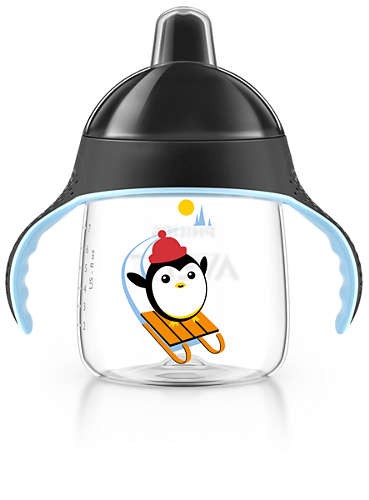 Avent Tazza Decorata Con Beccuccio Nero 260 ml