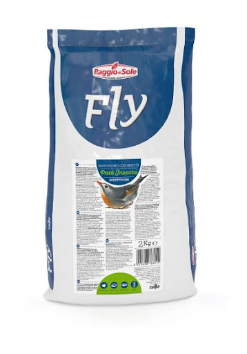 RAGGIO DI SOLE FLY MANGIME VOLATILI INSETTIVORI PATE' PASTONCINO INSECTA 2KG