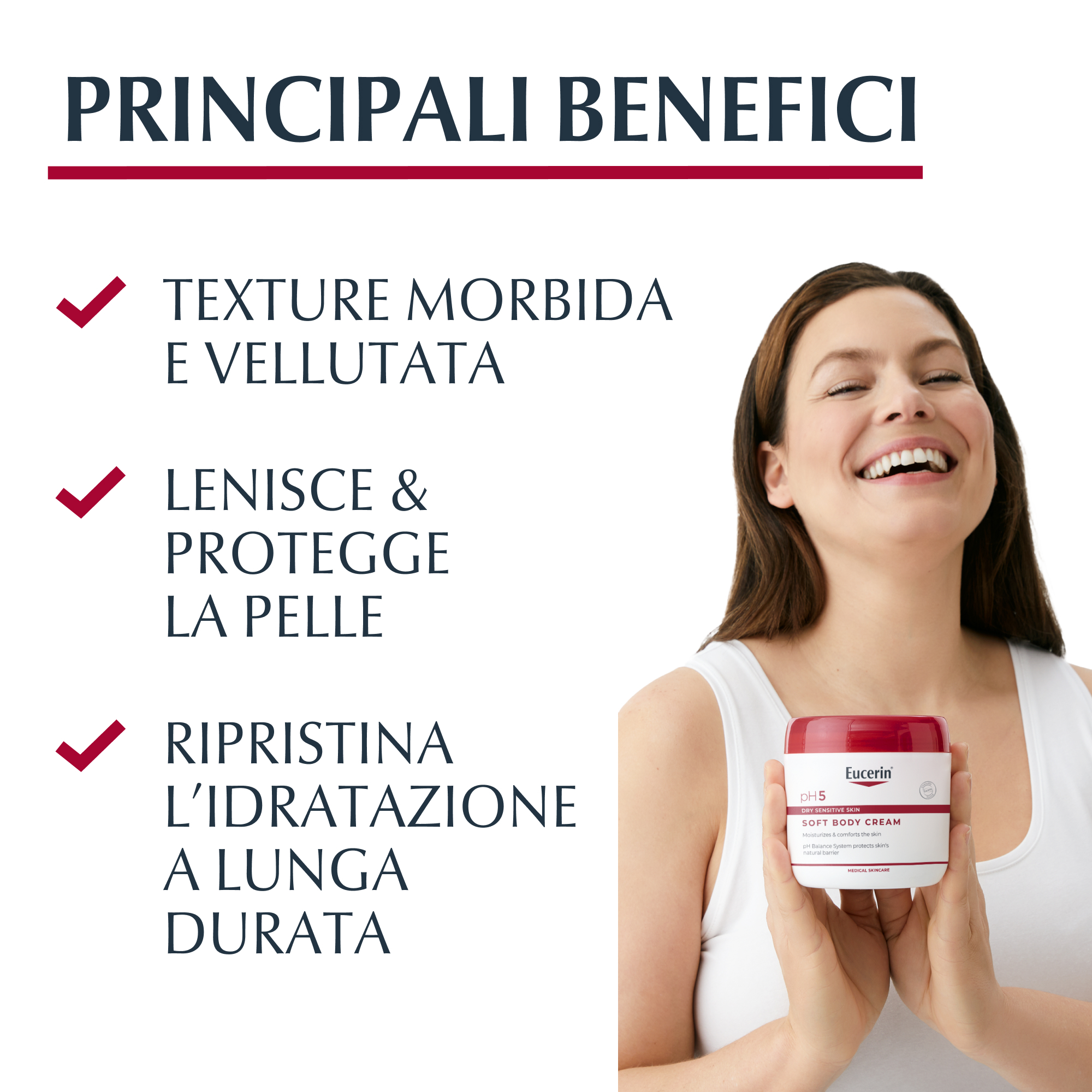 Eucerin Ph5 Soft Cream Crema Corpo per Pelle Sensibile