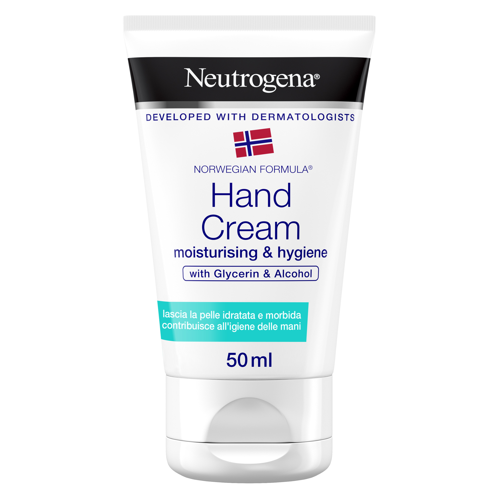 Neutrogena Formula Norvegese Crema Mani Idratazione Igiene con alcool ad azione igienizzante 50 ml