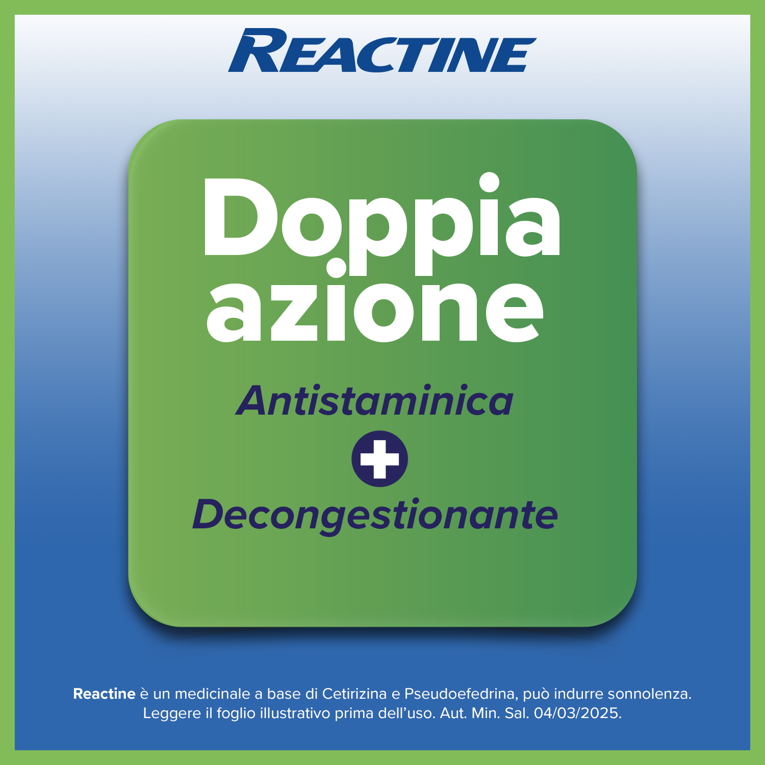 Reactine Allergia 6 Compresse Antistaminico Rinite Allergica e Rinorrea