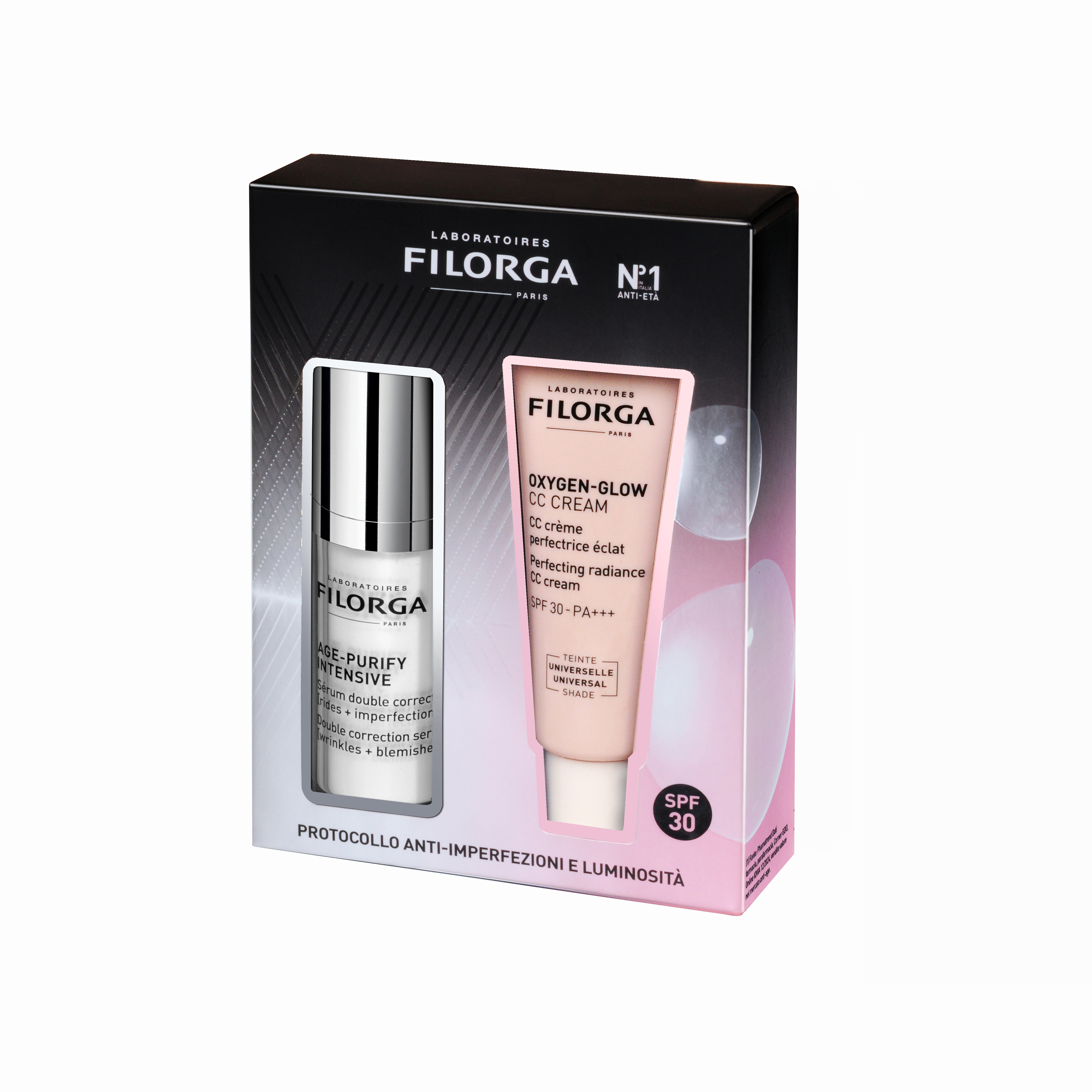 FILORGA COFANETTO AGE-PURIFY-INTENSIVE + OXYGEN-GLOW CC CREAM - cofanetto anti-imperfezioni e luminosità