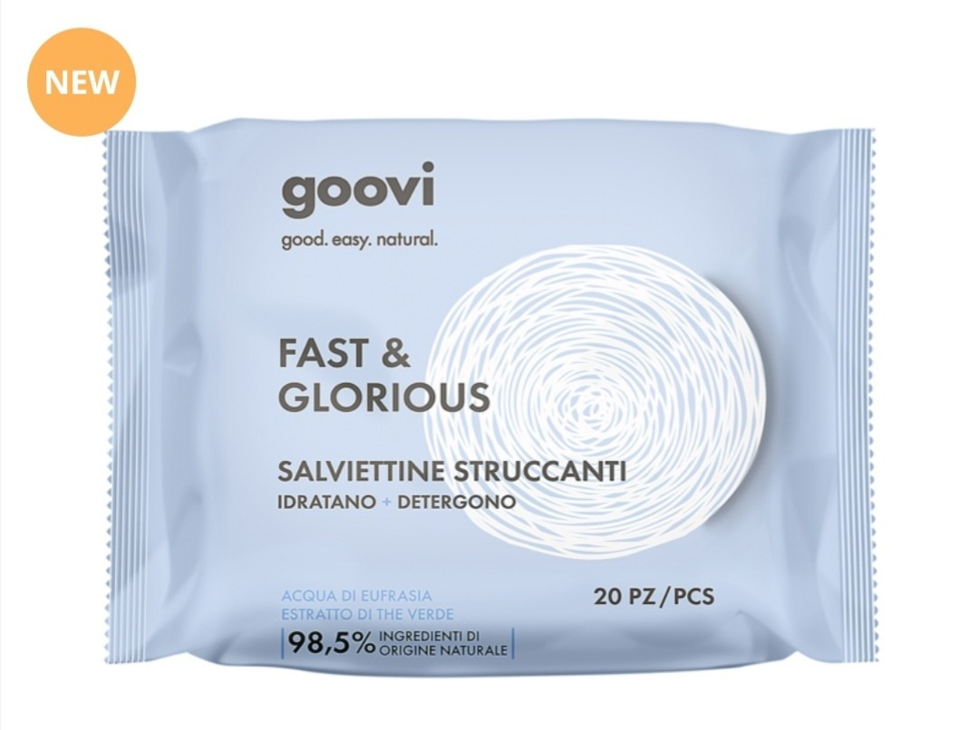GOOVI FAST & GLORIOUS Salviettine Struccanti 20pz