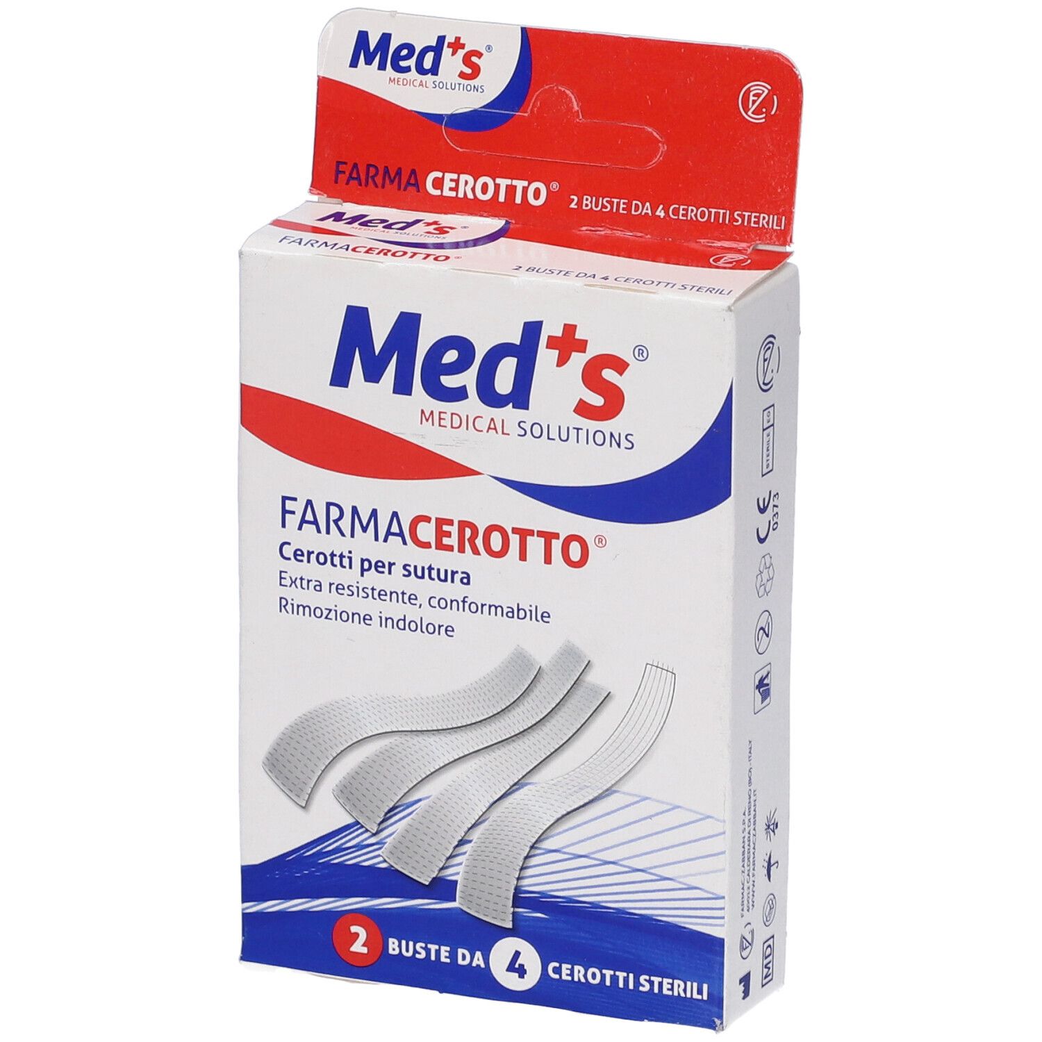 Med's Cerotti Sutura Cutanea Piccole Ferite 4 x 76 mm