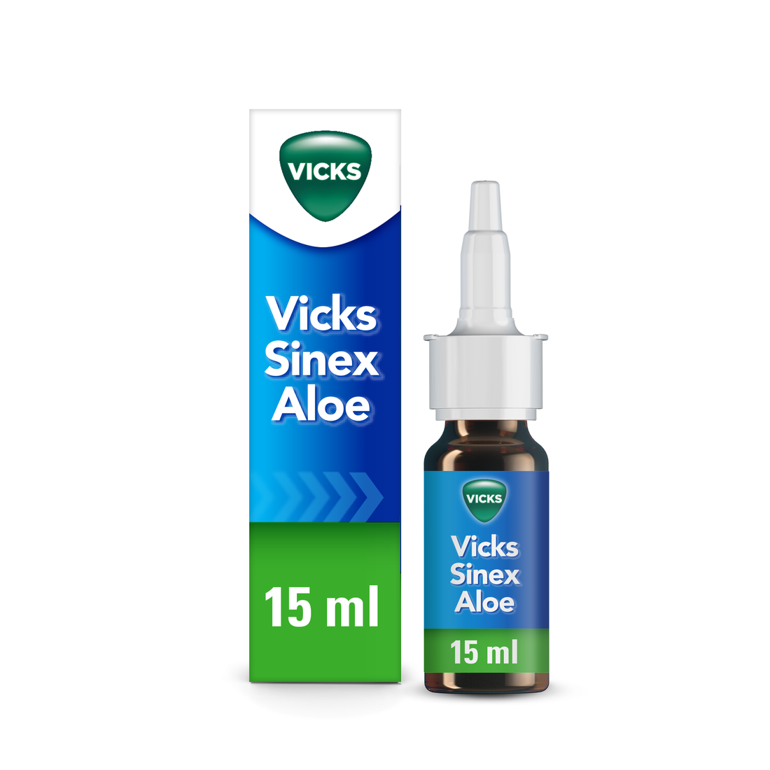 Vicks Sinex Spray Nasale Per Naso Chiuso Con Aloe Vera Flacone Da 15 ml
