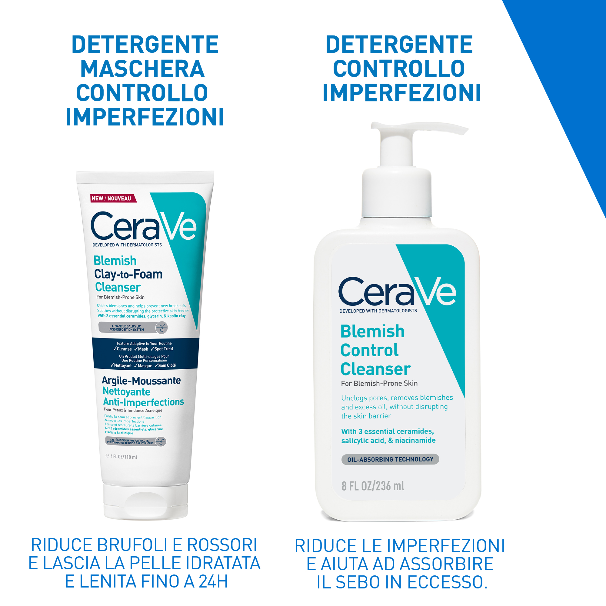 CeraVe - Detergente Maschera Controllo Imperfezioni Per Pelle A Tendenza Acneica 118 ml