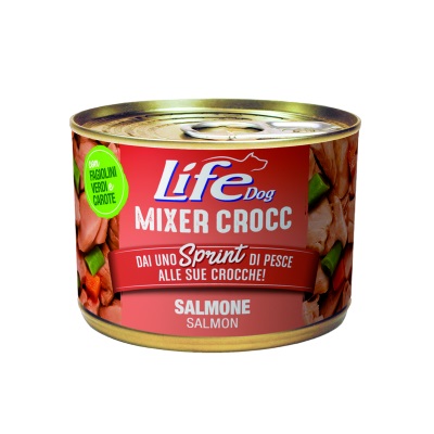 LIFEPETCARE LIFE CANE MIXER CROCC SALMONE 150GR (lattina)