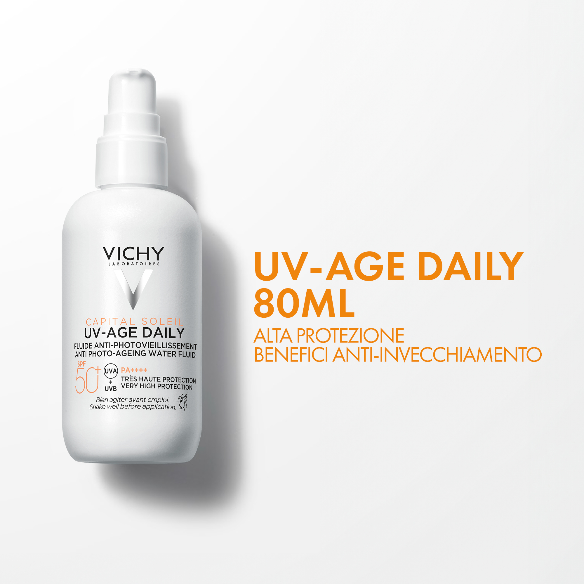 Vichy Capital Soleil UV-Age Daily Fluido Anti-Fotoinvecchiamento per il viso SPF50+ 80 ml