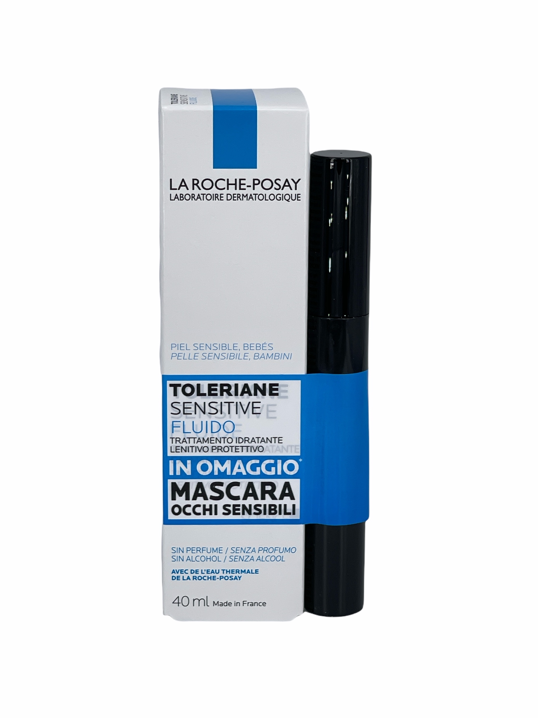 La Roche Posay Toleriane Sensitive Fluido Viso 40mL+ Mascara vol 7,2mL