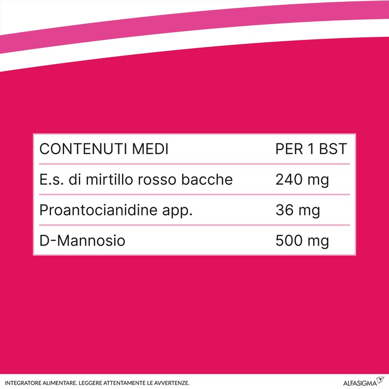 Cistiflux a Plus 36Ed, Integratore a Base di Estratto di Mirtillo Rosso, Cranberry Americano, e D-Mannosio, per Favorire Una Corretta Funzionalità delle Vie Urinarie, utile in caso di cistite, 14 Bustine, Gusto Frutti di Bosco