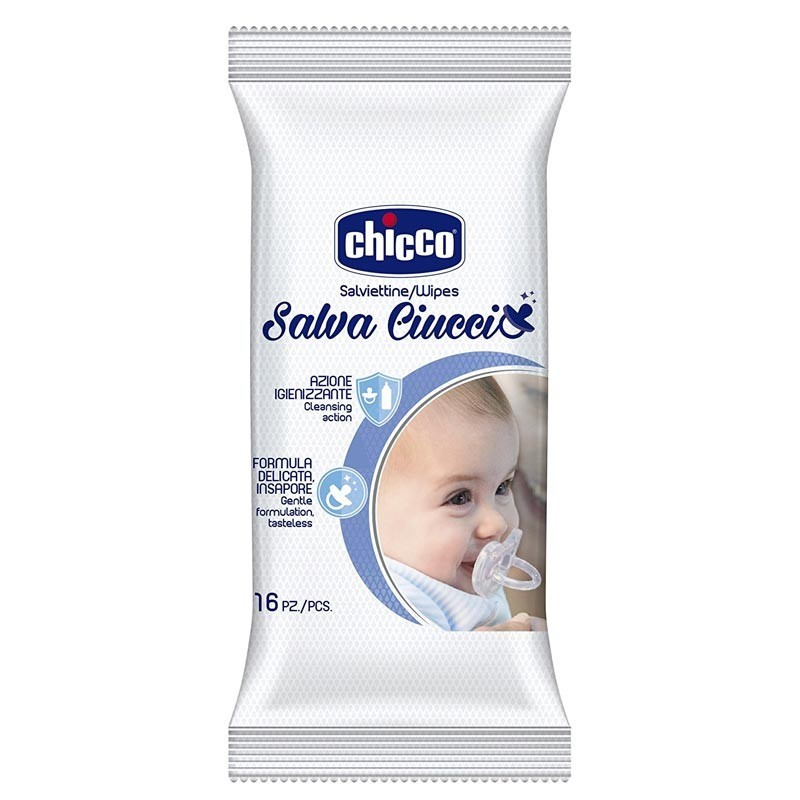 Chicco Salviettine Salva Ciuccio 16 Pezzi