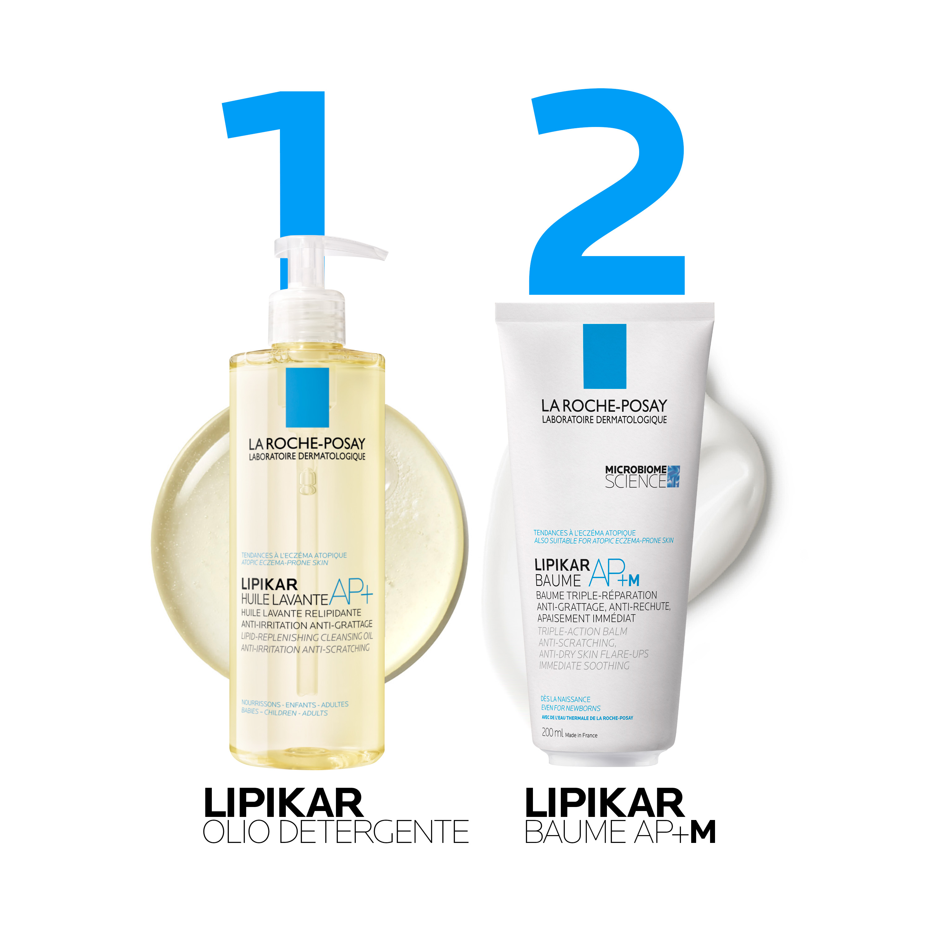 La Roche-Posay Lipikar - Baume AP+M Balsamo Riparatore A Tripla Azione Per Pelle Secca O Atopica 200 ml