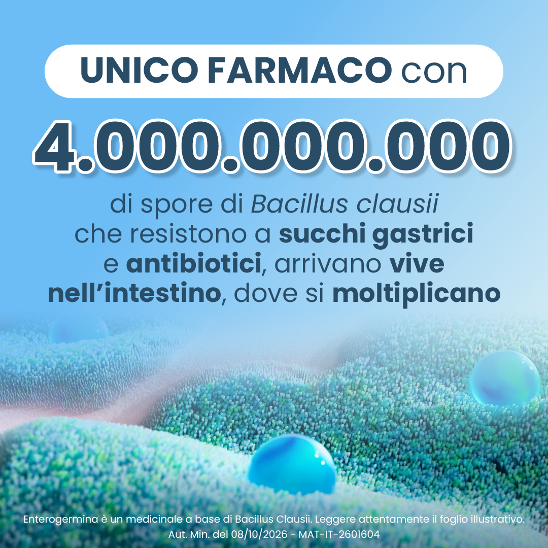Enterogermina 4 Miliardi/5 ml Sospensione Orale - Fermenti Lattici E Probiotici Per I Disturbi Intestinali 30 Fiale