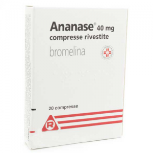 Ananase 40 mg Bromelina Artrite 20 Compresse Rivestite