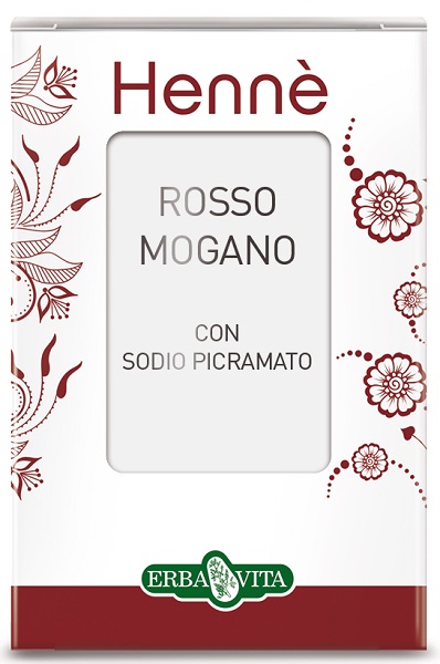 Erba Vita Hennè Color Cap Rosso Mogano Tintura Per Capelli 100 g