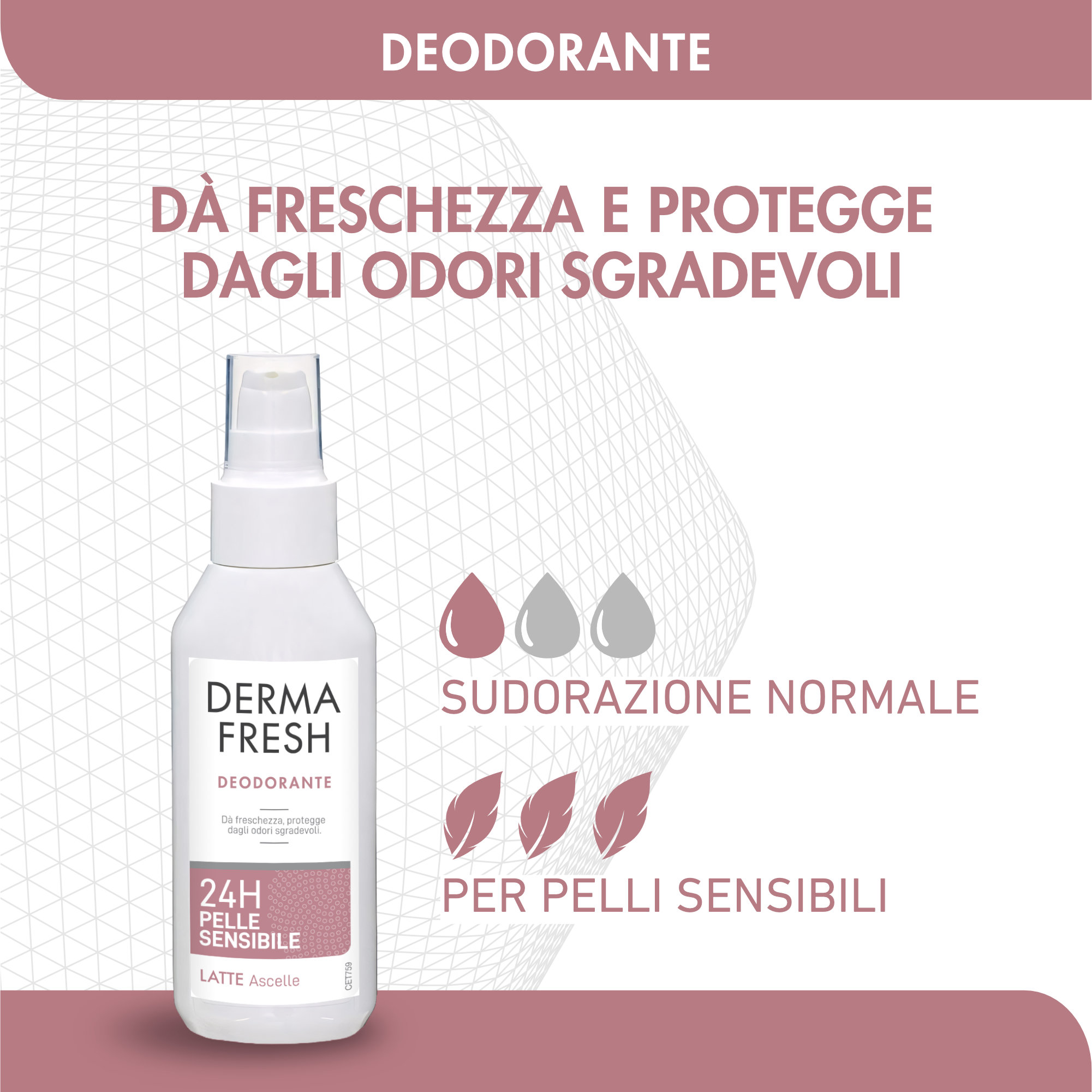 DERMAFRESH 24H P/SENS LAT100ML