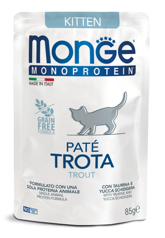 MONGE CAT KITTEN PATE TROTA85G